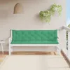 vidaXL Polštář na zahradní lavici zelený 200x(50+50)x7 cm Náhled obrázku produktu 3