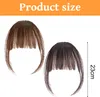 2 kusy světle hnědých a tmavě hnědých elegantních Air Bangs Náhled obrázku produktu 4