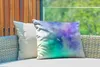 MuchoWow® Outdoor Kissen - Aquarell - Abstrakt - Lila - Produktbild-Vorschau 3