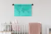 MuchoWow® Wandteppich Wandbehang Weltkarte - Stabil - Rot Produktbild-Vorschau 2