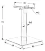 Base per tavolo in acciaio inox SH-3002-7, per ufficio, Anteprima dell’immagine prodotto 2