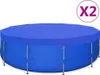 Living Store Zwembadafdekkingen, 2 stuks, PE, rond, 540 cm, Productafbeelding-voorbeeld 1