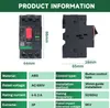 Product information with dimensions and specifications for a motor protection circuit breaker. Voir les images du produit