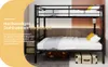 Sweiko Twin sur Twin lit superposé en métal pour enfants Voir les images du produit 9