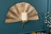 Dekorativer Kerzenhalter GINKGO 44cm silber handmade Metall Produktbild-Vorschau 2