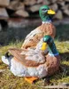 2 Stück Enten Entenfiguren stehend/liegend Dekoration Haus Produktbild-Vorschau 2