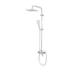 Duschsystem mit Regendusche Duscharmatur ABS-Gehäuse Silber Produktbild-Vorschau 5