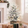 HOMCOM Tisch-Weihnachtsbaum 90 cm, beleuchtet, beschneit, Produktbild-Vorschau 2