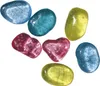 A collection of colorful, translucent, gem-like objects scattered on a white background. Produktbild-Vorschau
