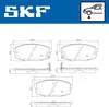 SKF Bremsbeläge Satz Vorne Bremsklötze für HYUNDAI i30 (FD) Produktbild-Vorschau 1