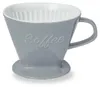 Creano Porzellan Kaffeefilter (Steingrau), Filter Größe 4 Produktbild-Vorschau 1