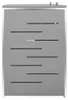 VidaXL Contenitore doppio 138x77,5x112,5 cm acciaio inox Anteprima dell’immagine prodotto 5