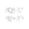 Technical drawings and dimensions of a sink. Náhled obrázku produktu