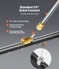 Diagram showing the connection points and features of a pressure washer extension wand. Náhľad obrázku produktu