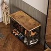 Armadietto per scarpe con seduta, grande scaffale, stile Anteprima dell’immagine prodotto 3