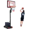 COSTWAY Basketballständer 228-265 cm höhenverstellbar, Produktbild-Vorschau 1