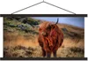 MuchoWow® Textilposter Schottische Hochlandrind - Gras - Produktbild-Vorschau 1