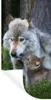 MuchoWow® Wandtattoo Wandsticker Wandaufkleber Wolf - Moos Produktbild-Vorschau 1