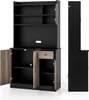 KOMFOTTEU Hochschrank Buffetschrank 180cm, Küchenschrank Produktbild-Vorschau 1