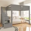 Flieks Etagenbett 140x200cm mit Stauraumtreppe, Hochbett Produktbild-Vorschau 1
