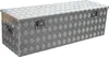 A silver aluminum toolbox with a diamond plate pattern. Náhľad obrázku produktu