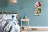Wohnzimmer-Bild Leinwand Uhr Geräuschlos 30x60 Gemälde Produktbild-Vorschau 4