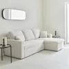 Divano letto angolare reversibile in bouclé, 3 posti, Crema Anteprima dell’immagine prodotto 5