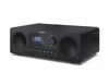 A black Sharp hi-fi system is shown against a white background. Voir les images du produit