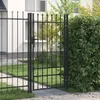 vidaXL Portail de clôture à un seul battant avec pointes de Voir les images du produit 1