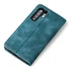 A teal-colored flip case for a smartphone is shown against a white background. Produktbild-Vorschau