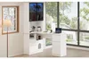 Eckschreibtisch mit Regal LED-Vitrine 120x80x180cm Produktbild-Vorschau 8