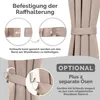 Blumtal Raffhalter für Vorhänge 2er-Set Taupe - Vorhang Produktbild-Vorschau 3