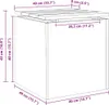 vidaXL Gartenbank Anthrazit 40 x 40 x 43 cm Produktbild-Vorschau 8