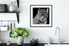MuchoWow® Gerahmtes Poster Leopard - Tiere - Schwarz - Weiß Produktbild-Vorschau 4