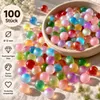 100 Stück Glasmurmeln Ø 12 mm Bunt – Candy Mix Glaskugeln Produktbild-Vorschau 1