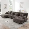 Modulares U-förmiges Ecksofa-Set, 4-Sitzer Cloud-Couch mit Produktbild-Vorschau 1