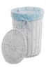 Wäschekorb  Wäschetonnen Wäschetruhe weide weiß Babyblau Produktbild-Vorschau 2