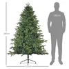 Umělý vánoční stromek HOMCOM, 183 cm, vánoční stromek s Náhled obrázku produktu 12