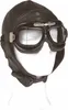 Flieger Lederhaube schwarz, XL Produktbild-Vorschau 3