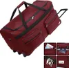Monzana® Sac De Voyage à roulettes Rouge - Valise XXL 160L Voir les images du produit 2