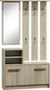 A hallway furniture set with a mirror, coat hooks, and a shoe cabinet. Anteprima dell’immagine prodotto