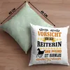 Trendation - Reiterin Mädchen Pferde Geschenk Deko-Kissen Produktbild-Vorschau 4