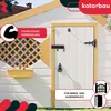 KOTARBAU® Rygiel 280mm prawy z kłódką Rygiel drzwiowy Podgląd zdjęcia produktu 4