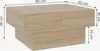 Ausziehbarer Couchtisch 'Lens' mit Stauraum 80 x 60 x 36 cm Produktbild-Vorschau 4