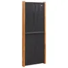 vidaXL 3-tlg. Raumteiler Schwarz 210x180 cm Produktbild-Vorschau 5
