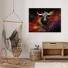 Leinwandbilder Stier Abstrakt Pop Art Tiere 100x70 cm groß Produktbild-Vorschau 2