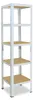shelfplaza HOME 180x30x30cm Shelf v bílá provedení s 5 Náhled obrázku produktu 1