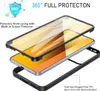 Exploded view of a phone case showing its layers and features. Produktbild-Vorschau