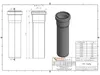 OSTENDORF HTsafe EM-Rohr DN 50 1500mm mit Muffe Produktbild-Vorschau 2
