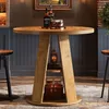 Tribesigns Table de repas ronde pour 2 personnes, 80 cm Voir les images du produit 8
